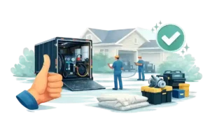 Complete insulation project and return rental equipment after use.