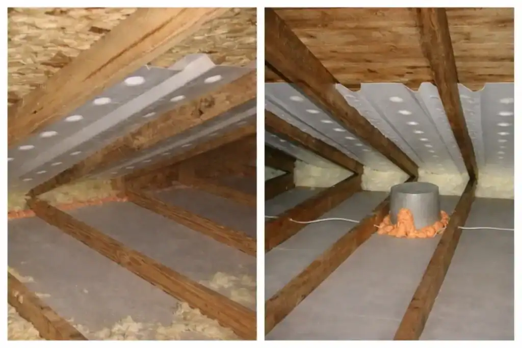 attic insulation standard vs premium ventilation comparison